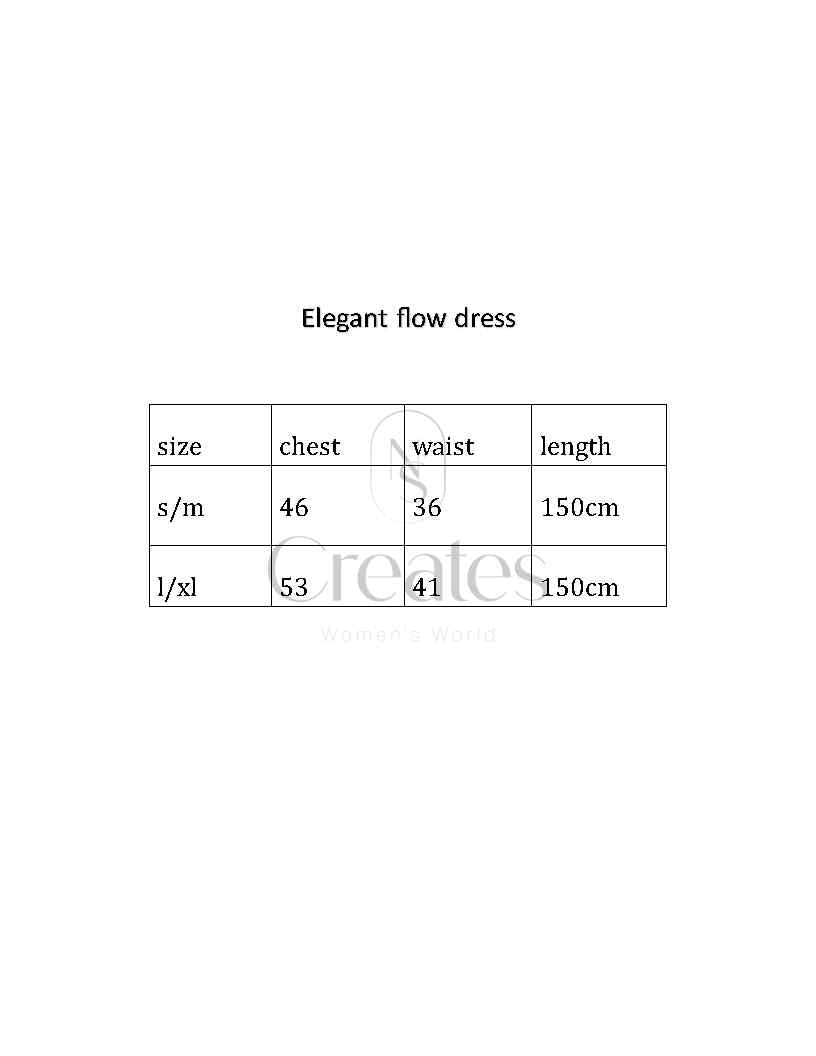 Elegant flow dress