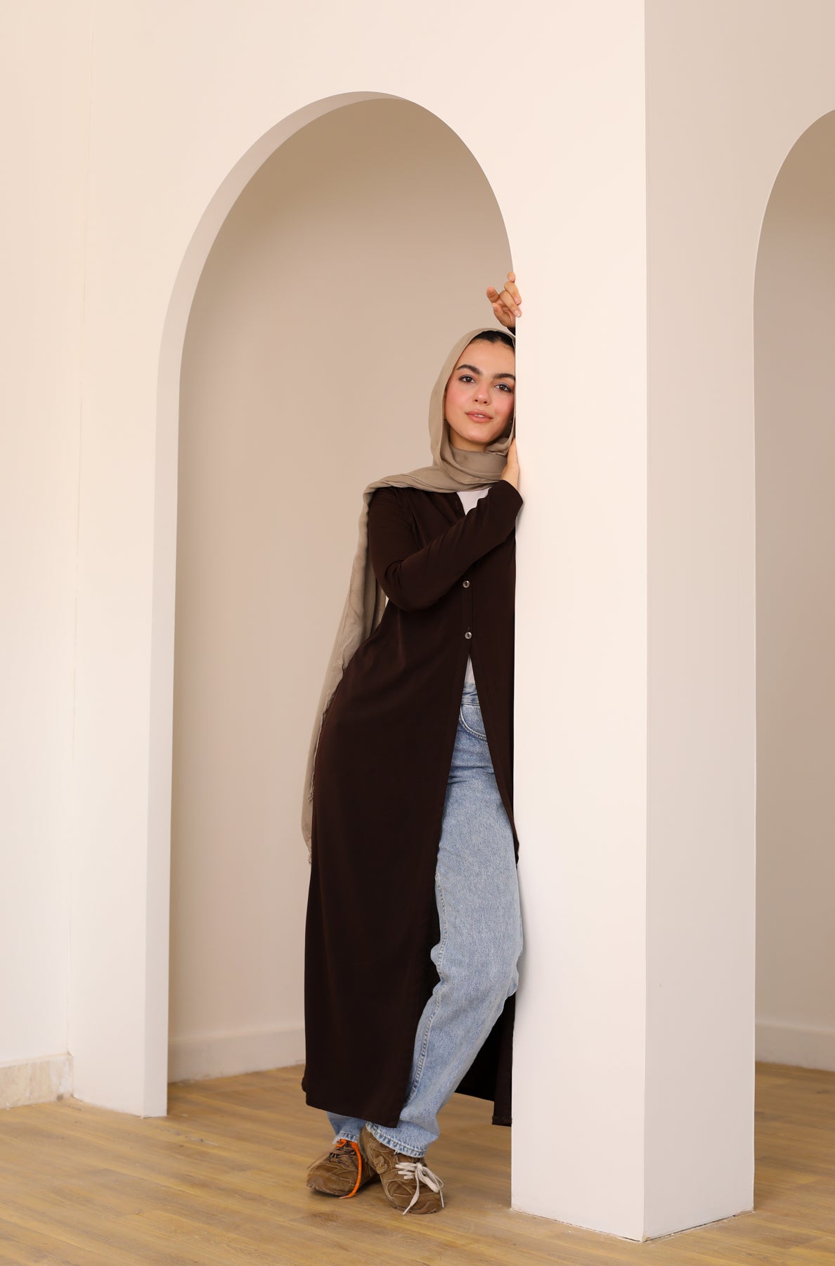 Contour Cardigan brown