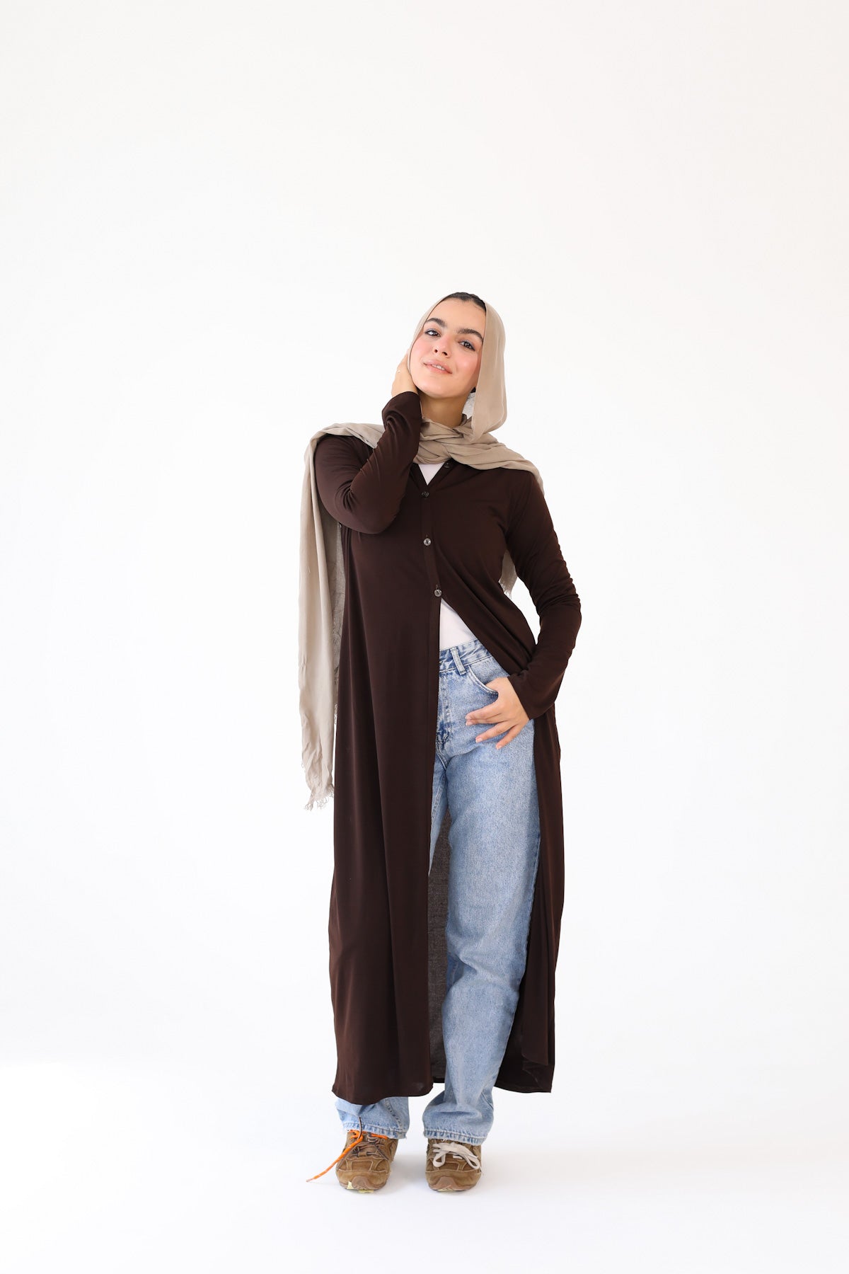 Contour Cardigan brown