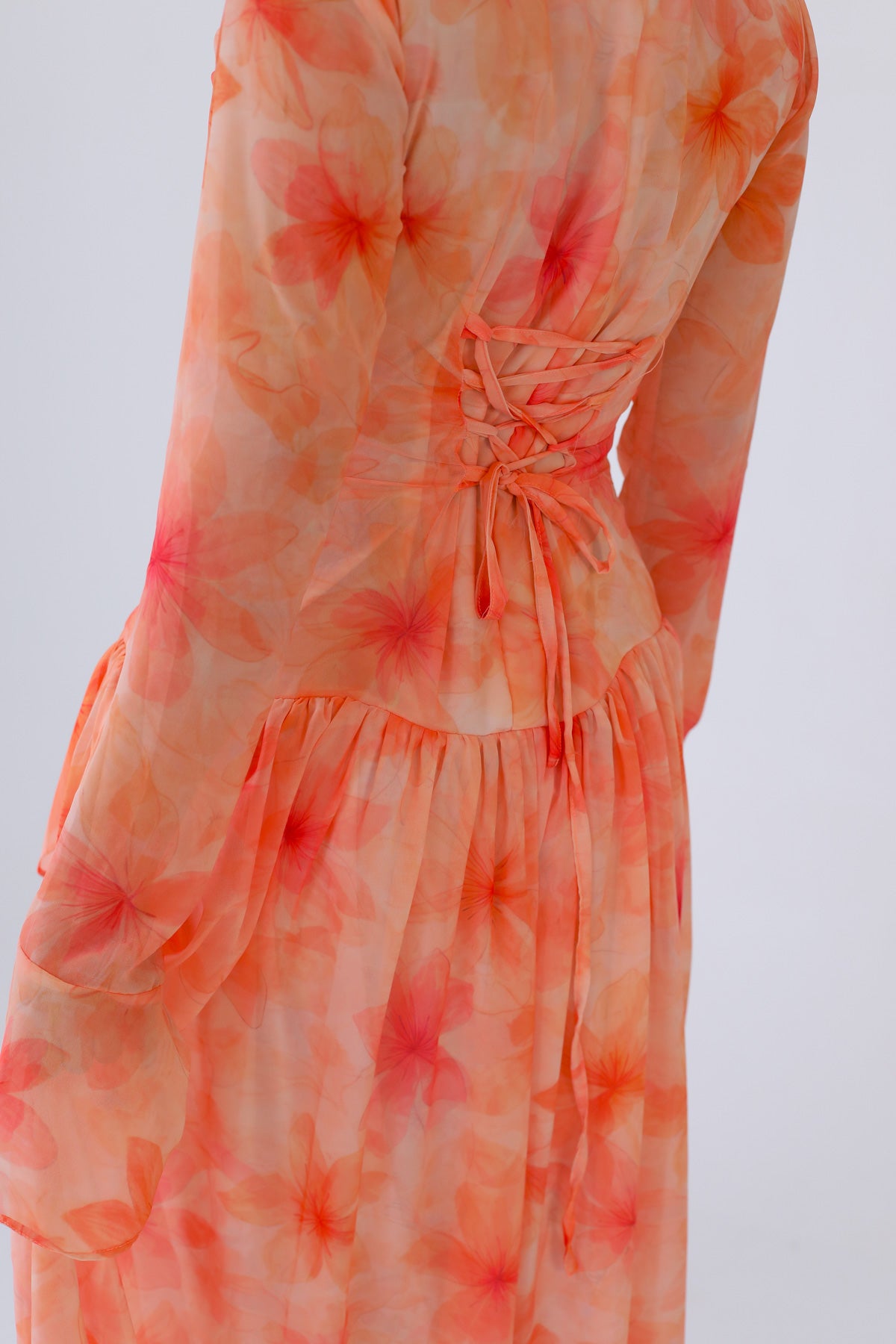 COLORFUL RUFFLES DRESS