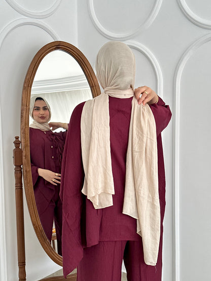 maroon comfy set