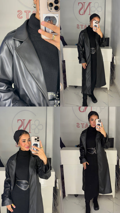 leather coat