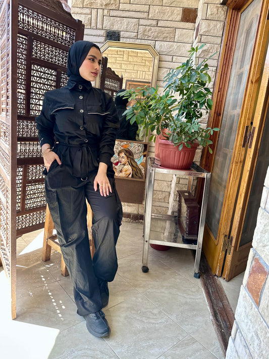 Black jumpsuit