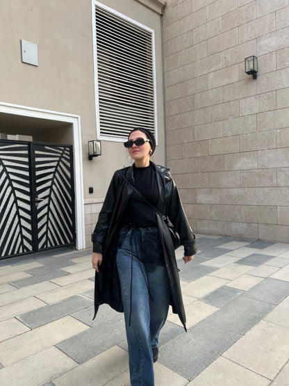 leather coat