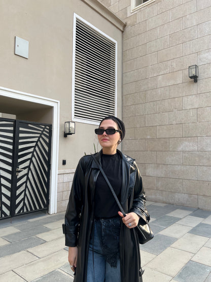 leather coat