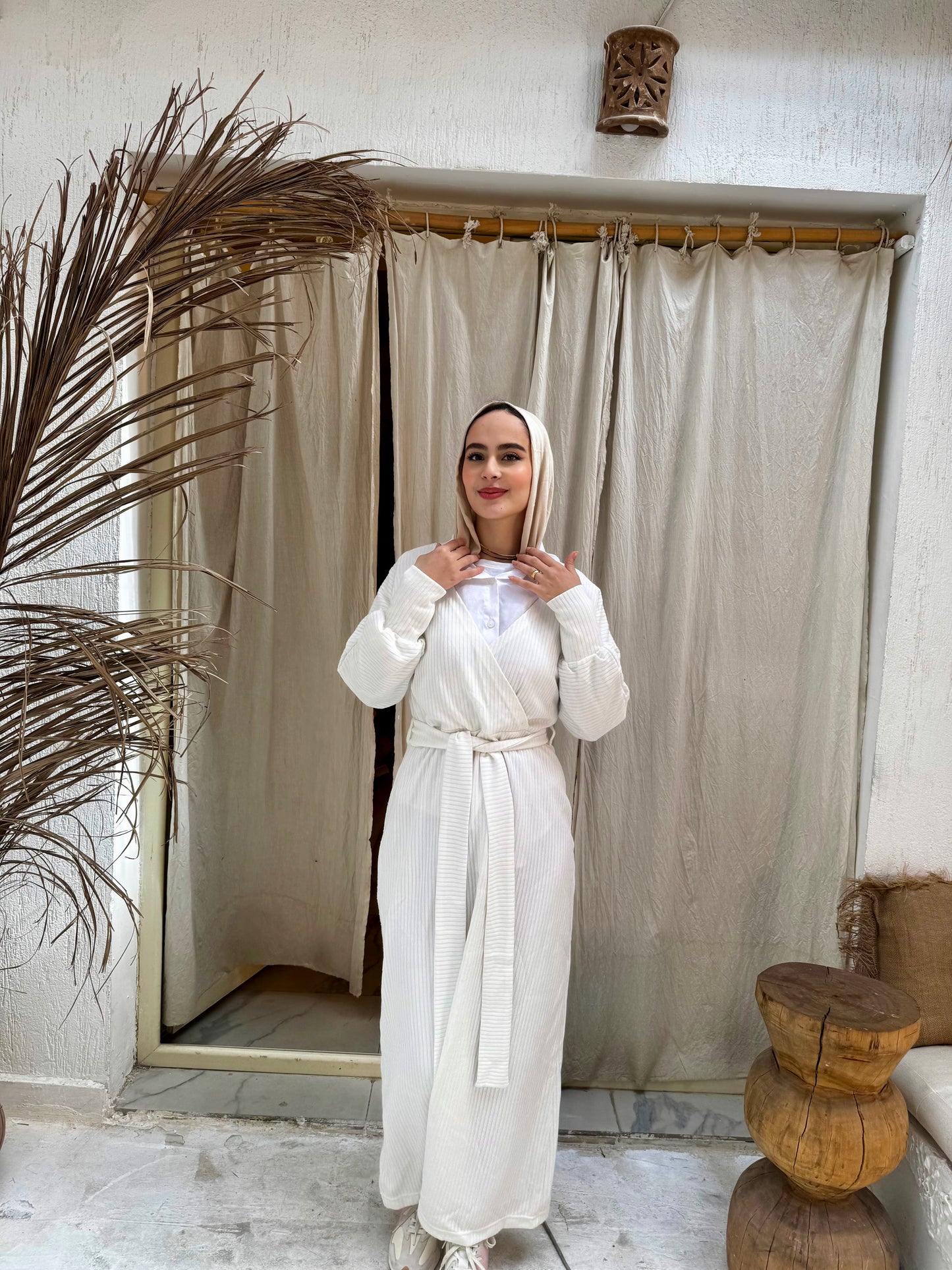 WHITE & BIEG RIPPED DRESS