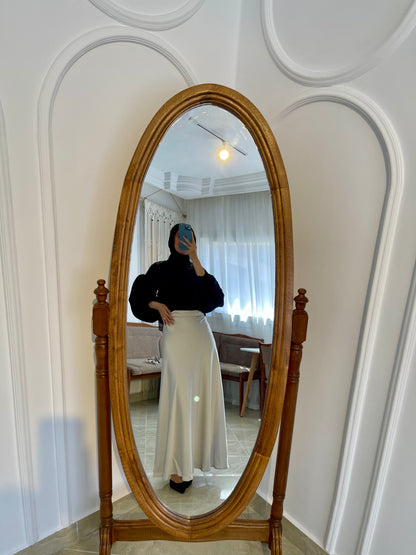 silk skirt