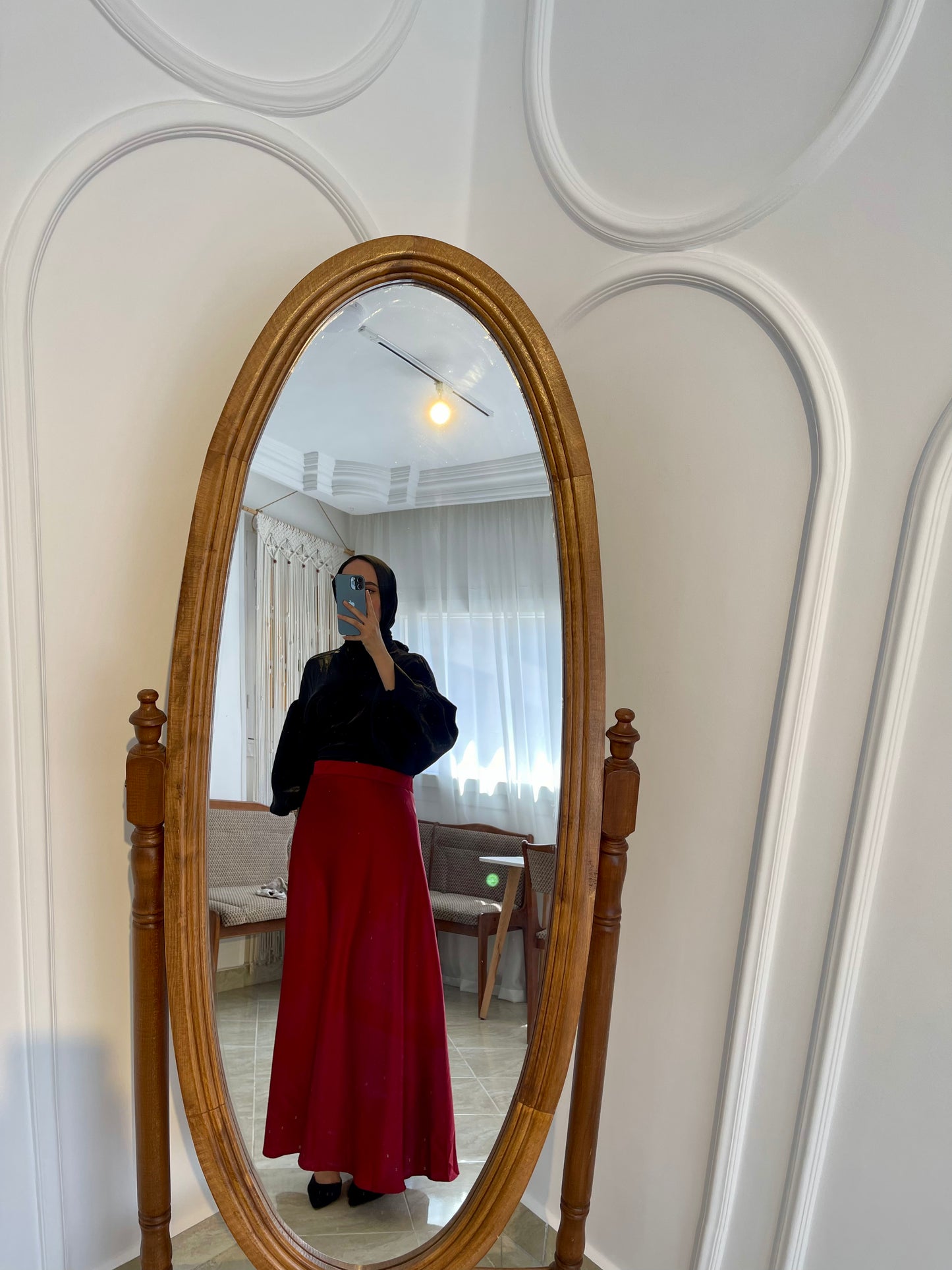silk skirt