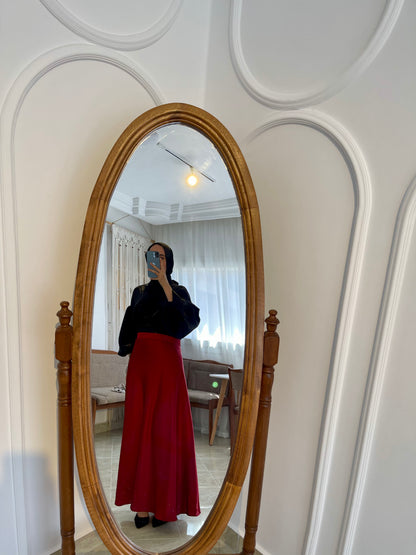 silk skirt