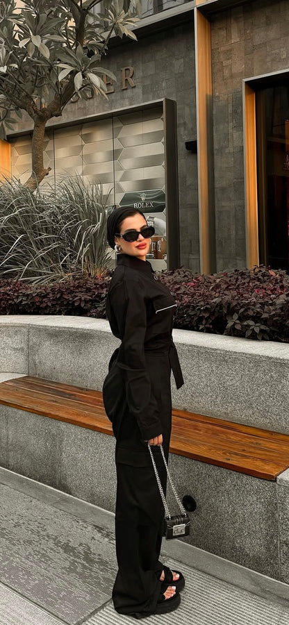 Black jumpsuit