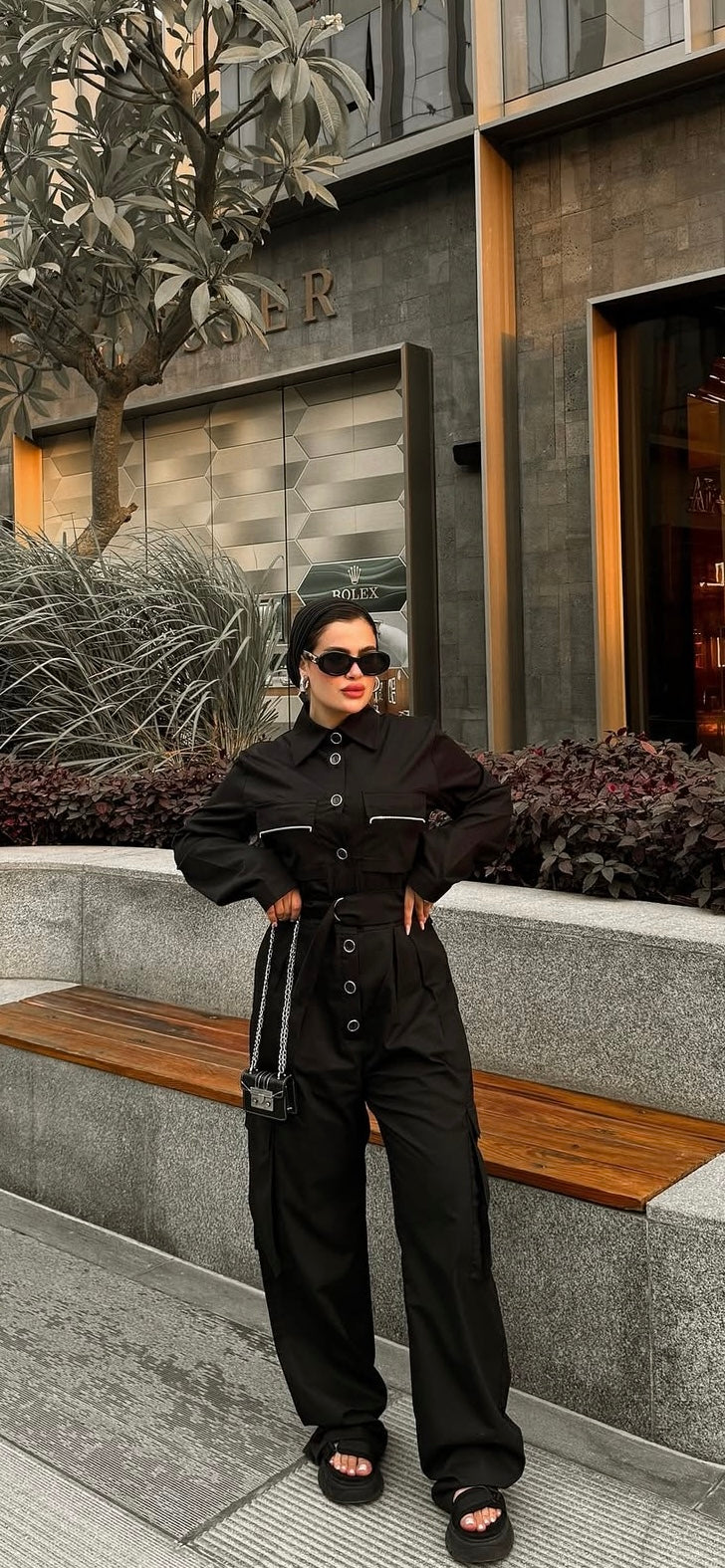 Black jumpsuit