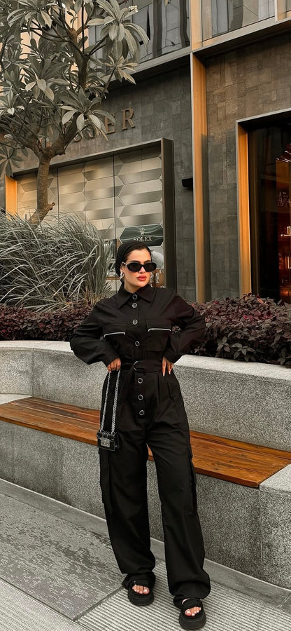 Black jumpsuit