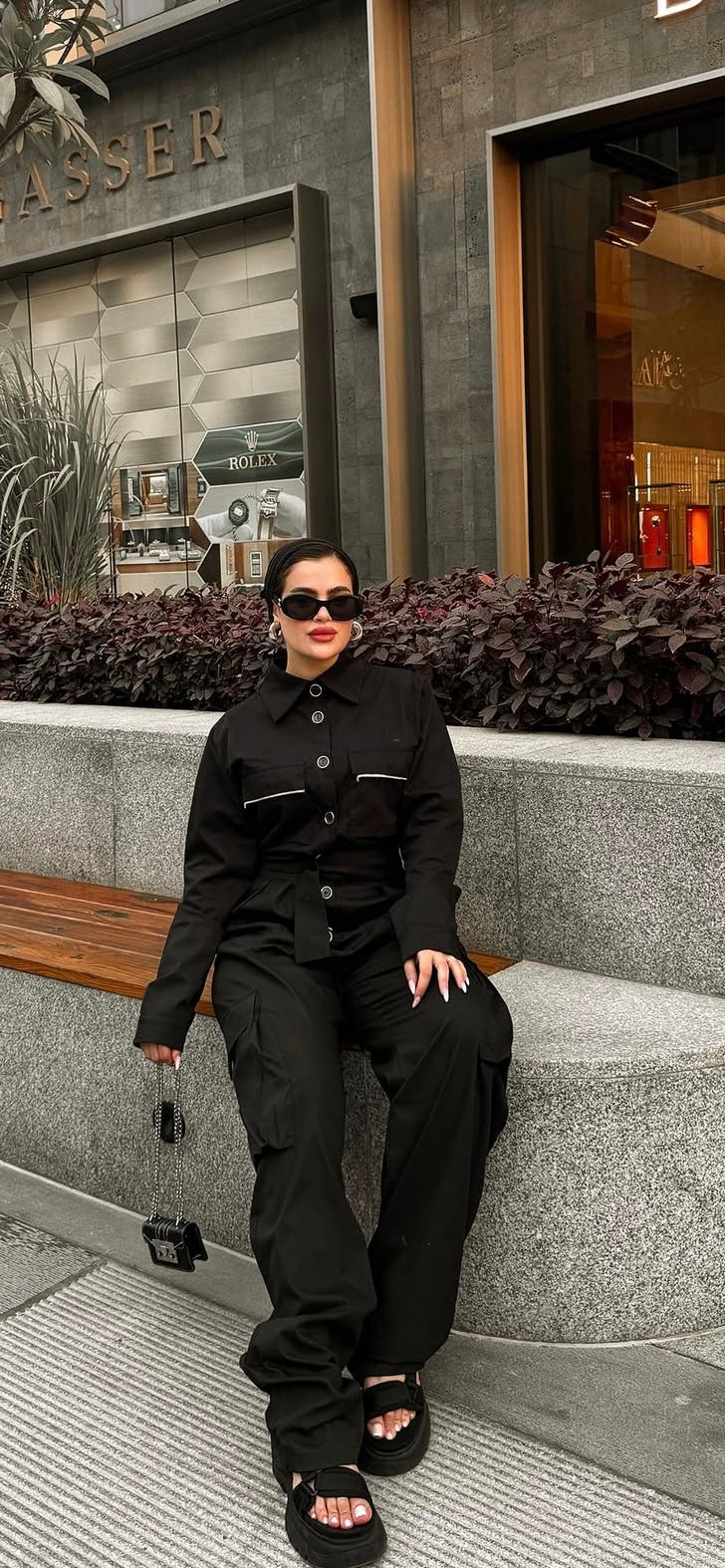 Black jumpsuit