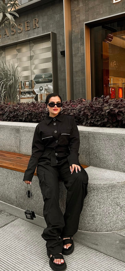Black jumpsuit
