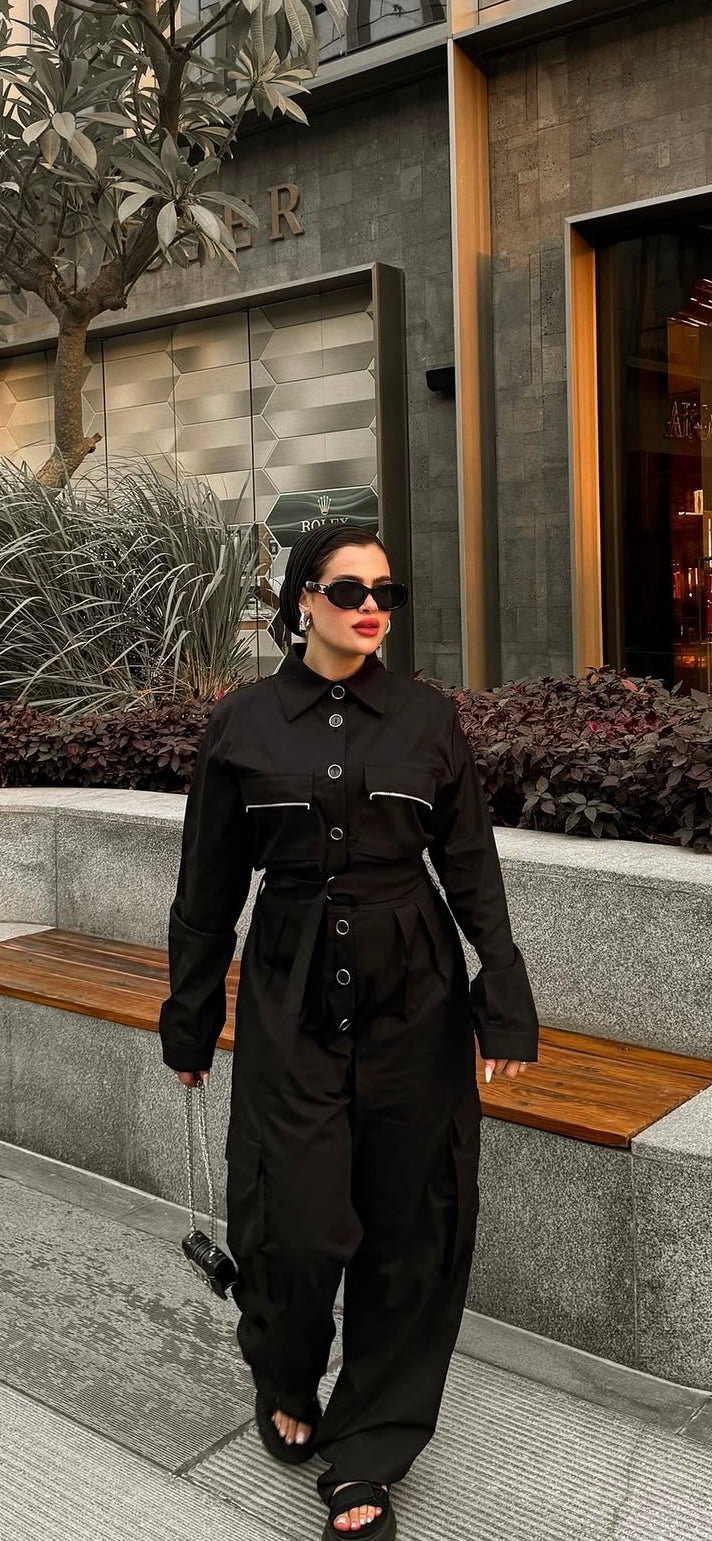 Black jumpsuit