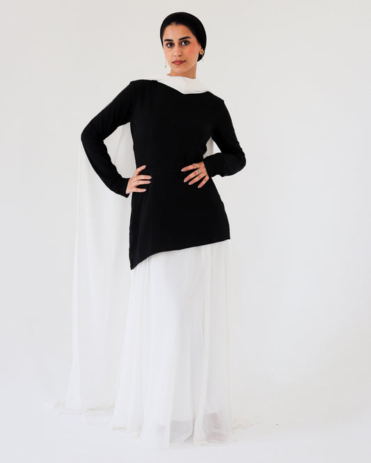 Amara black&white dress