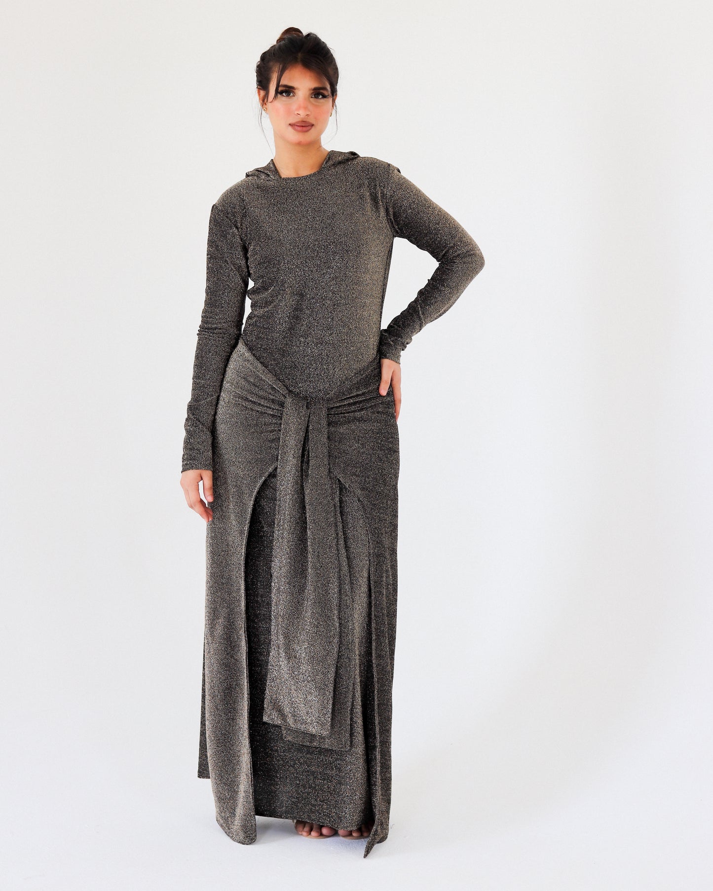 Veloura midnight olive dress