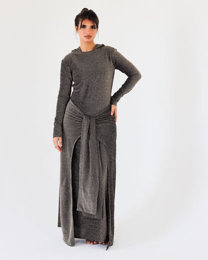 Veloura midnight olive dress