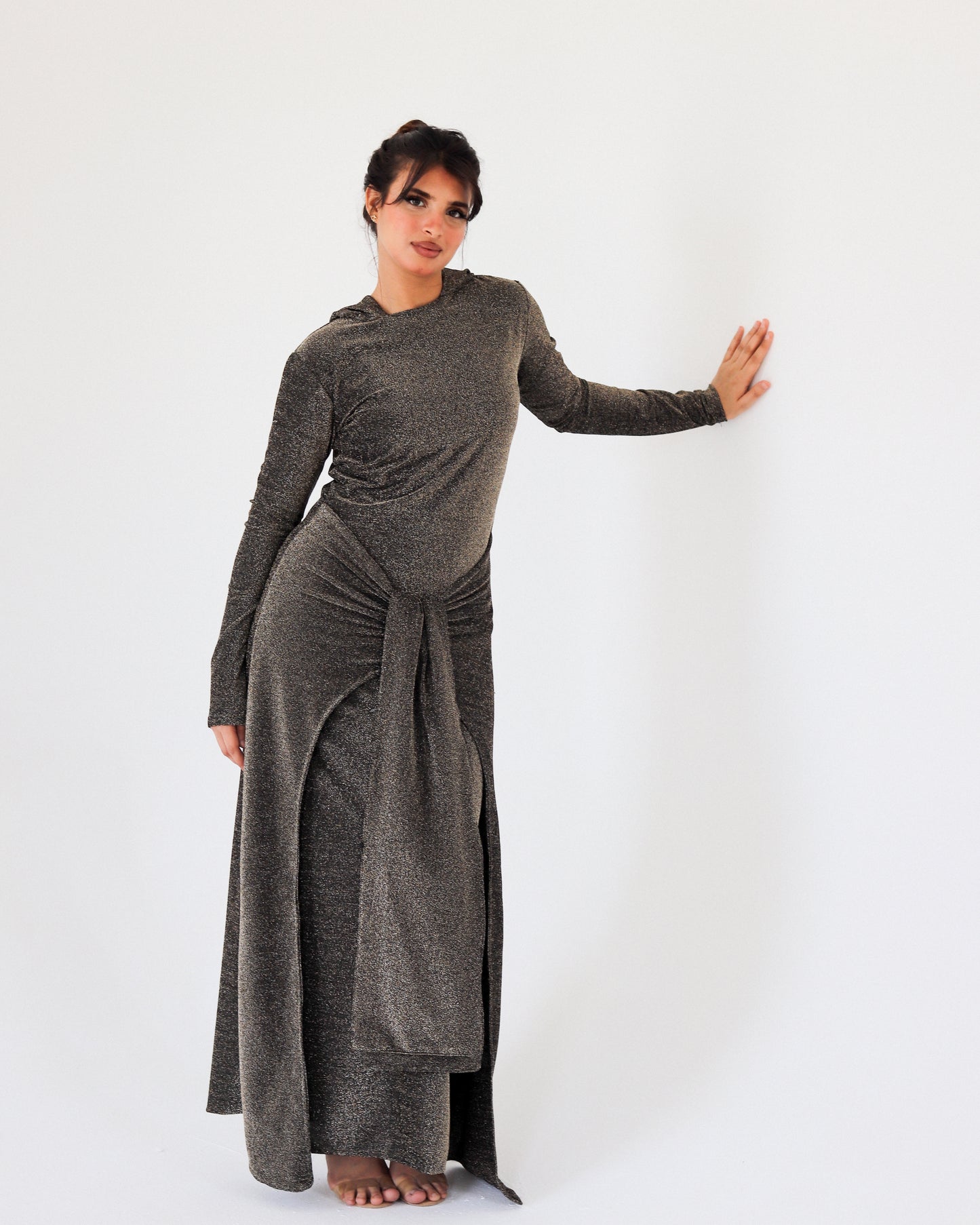 Veloura midnight olive dress
