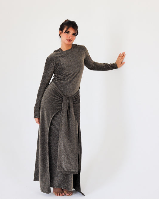 Veloura midnight olive dress