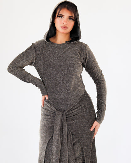 Veloura midnight olive dress