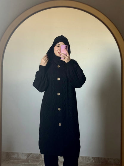 Hoodie Knit Cardigan