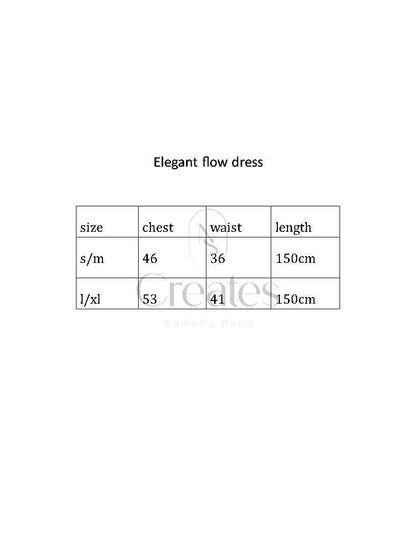 Elegant flow dress